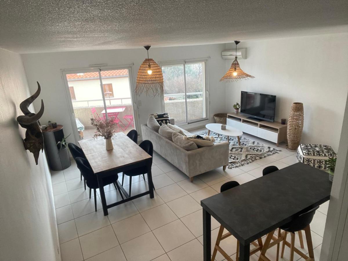 Appartement T3 Climatise,Balcon, Classe 3 Etoiles Le Boulou Esterno foto